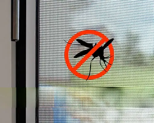 Mosquito net fitted to a window